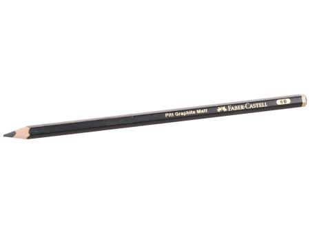 FABER-CASTELL Crayon graphite PITT GRAPHITE Matt, dureté 6B