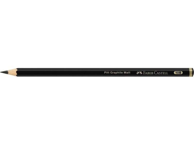 FABER-CASTELL Crayon graphite PITT GRAPHITE Matt, dureté 10B