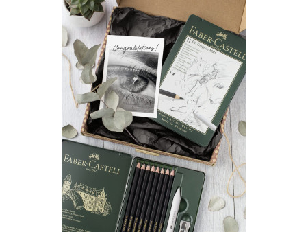 FABER-CASTELL Kit PITT GRAPHITE Matt, étui de 11 pièces