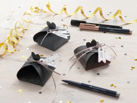 FABER-CASTELL Marqueur Metallics, étui carton de 12