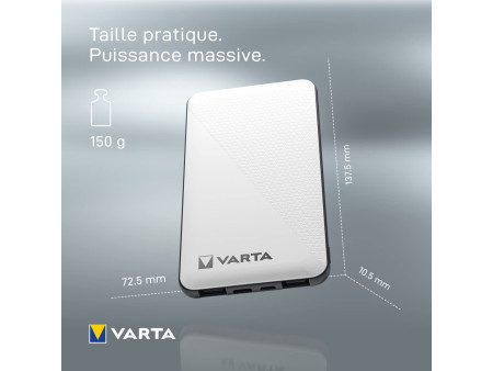 VARTA Powerbank 'Energy', 5000 mAh, blanc