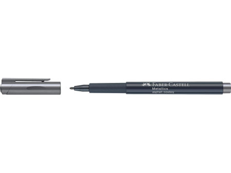 FABER-CASTELL Marqueur Metallics, gris