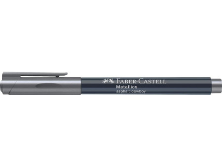 FABER-CASTELL Marqueur Metallics, gris