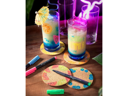 FABER-CASTELL Marqueur fluo Neon, étui carton de 6