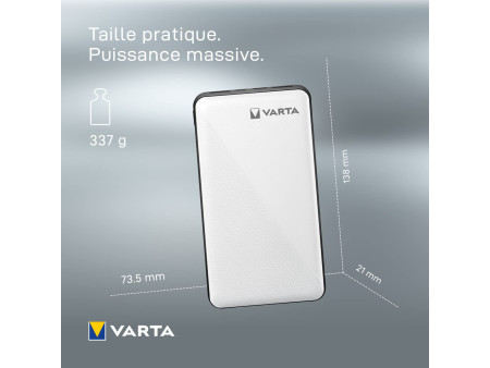 VARTA Powerbank 'Energy', 15.000 mAh, blanc