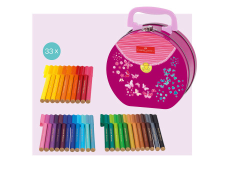 FABER-CASTELL Feutre CONNECTOR PEN, mallette de 33