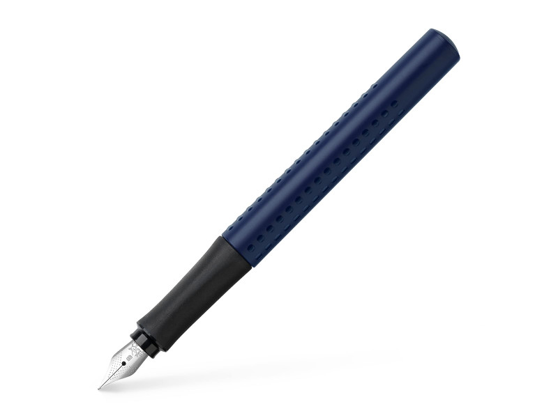 FABER-CASTELL Stylo plume GRIP 2011, B, bleu classique