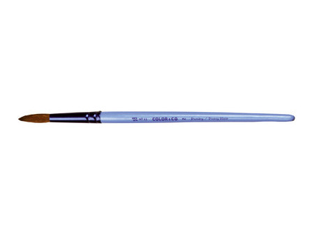 LEFRANC BOURGEOIS Pinceau poney rond, N.12, corps en bois