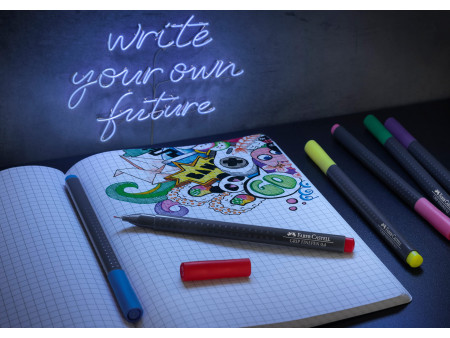 FABER-CASTELL Feutre pointe fine GRIP FINEPEN, étui de 20