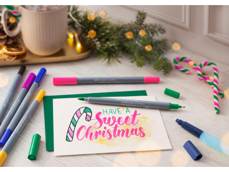 FABER-CASTELL Marqueur aquarelle GOLDFABER, étui Graffitis