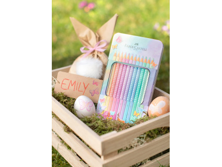 FABER-CASTELL Crayon de couleur SPARKLE PASTEL, étui de 12