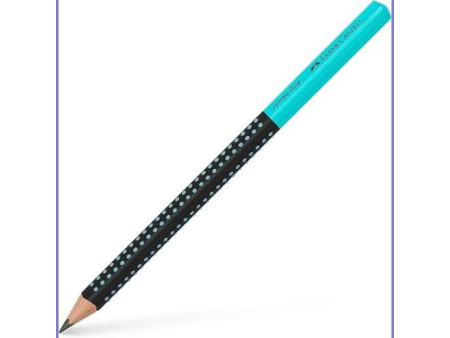 FABER-CASTELL Crayon graphite Jumbo GRIP TWO TONE,turquoisee