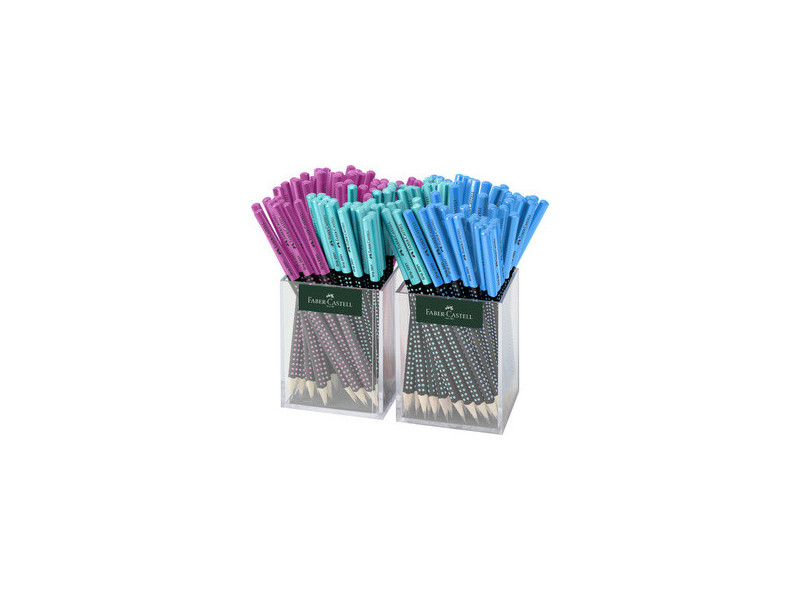 FABER-CASTELL Crayon graphite GRIP 2001 TWO TONE,en carquois