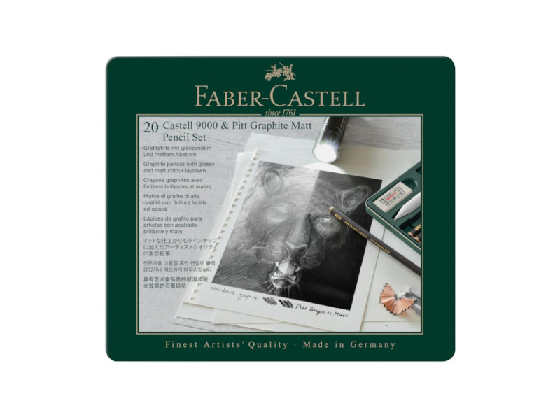 FABER-CASTELL PITT GRAPHITE Set MATT & CASTELL 9000
