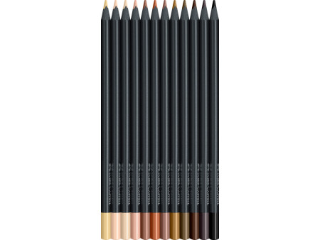 FABER-CASTELL Crayon de couleur triangulaire Black Edition