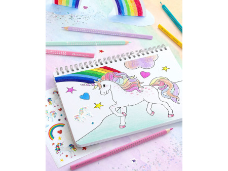 FABER-CASTELL Crayon de couleur triangulaire Colour, 10+3