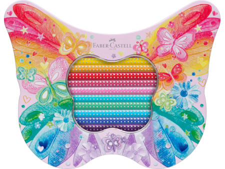 FABER-CASTELL Crayon de couleur triangulaire GRIP SPARKLE