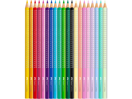 FABER-CASTELL Crayon de couleur triangulaire GRIP SPARKLE