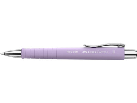 FABER-CASTELL Stylo-bille rétractable POLY BALL XB, lilas