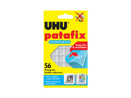 UHU Pastilles adhésives patafix, détachable, transparent