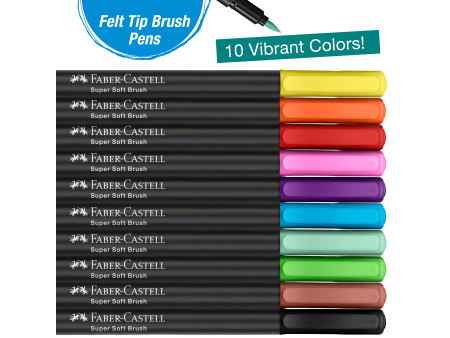 FABER-CASTELL Feutre Black Edition, étui de 10
