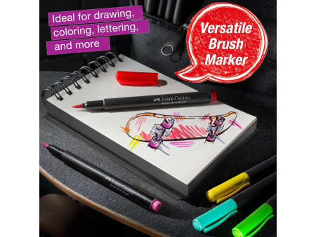 FABER-CASTELL Feutre Black Edition, étui de 10