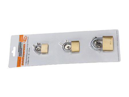 BRÜDER MANNESMANN Jeu de cadenas, 3 pièces, anse courte