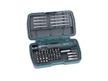 BRÜDER MANNESMANN Kit d'embouts, 53 pièces, boîte plastique