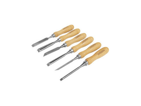 BRÜDER MANNESMANN Jeu d'outils de sculpture bois, 7 pièces