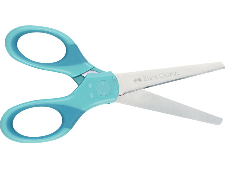 FABER-CASTELL Ciseaux scolaires GRIP, en blister, turquoise