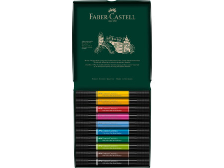 FABER-CASTELL Feutre PITT artist pen Dual Marker, étui de 10