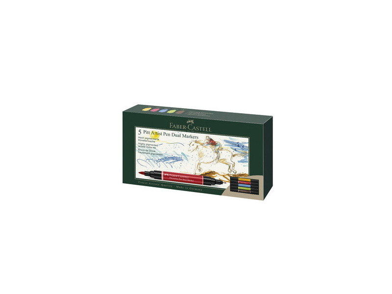 FABER-CASTELL Feutre PITT artist pen Dual Marker, étui de 20