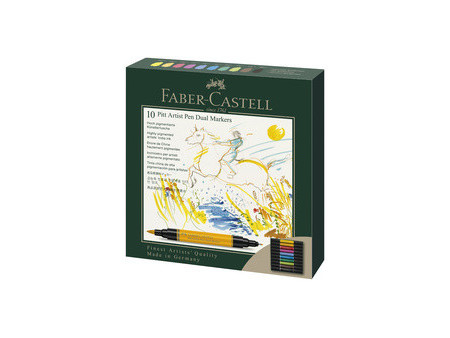 FABER-CASTELL Feutre PITT artist pen Dual Marker, étui de 20