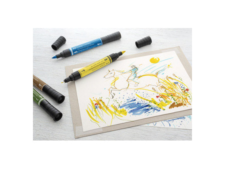 FABER-CASTELL Feutre PITT artist pen Dual Marker, étui de 20