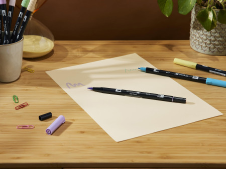 TOMBOW Feutre double pointe 'ABT DUAL BRUSH PEN',tons pastel