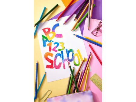 FABER-CASTELL Crayon de couleur Jumbo GRIP, étui promo