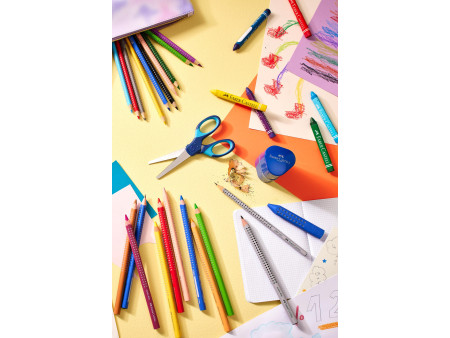 FABER-CASTELL Crayon de couleur Jumbo GRIP, étui promo