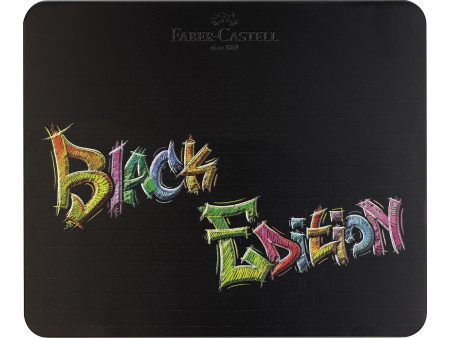 FABER-CASTELL Crayon de couleur Black Edition, étui de 100