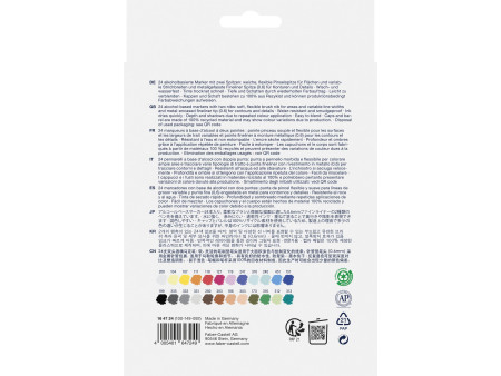 FABER-CASTELL Marqueur Sketch GOLDFABER, étui de 24