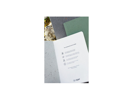 sigel Carnet de notes Re-Up, A5, ligné, gris clair