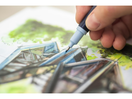 FABER-CASTELL Marqueur Sketch GOLDFABER, étui de 6 design