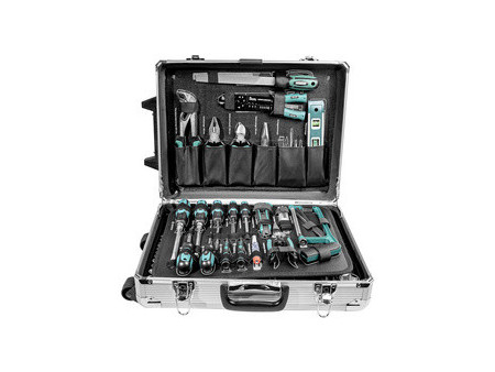 BRÜDER MANNESMANN Jeu d'outils, 159 pièces, valise en alu
