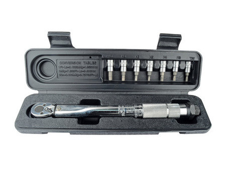 BRÜDER MANNESMANN Kit de clé dynamométrique 1/4', 8 pièces