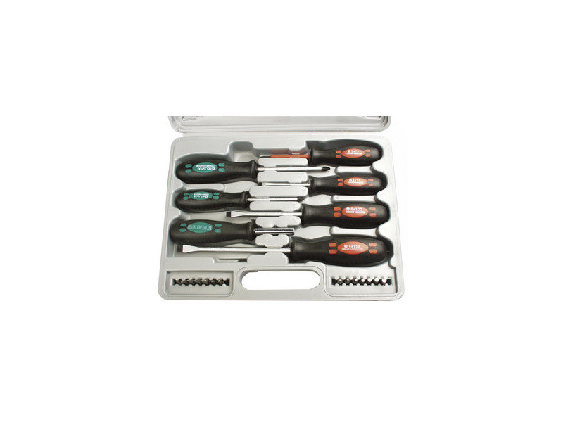 BRÜDER MANNESMANN Kit de tournevis, 21 pièces, avec embouts