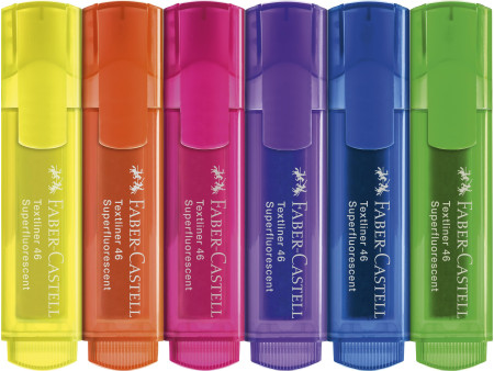 FABER-CASTELL Surligneur TEXTLINER 1546, étui en carton de 6