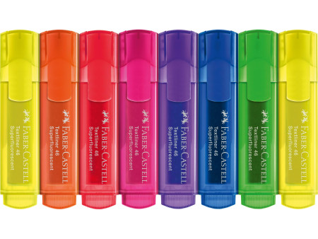 FABER-CASTELL Surligneur TEXTLINER 1546, étui en carton de 8