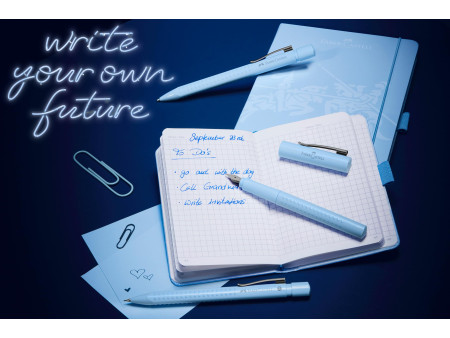 FABER-CASTELL Stylo plume GRIP 2010 Harmony, B, bleu ciel