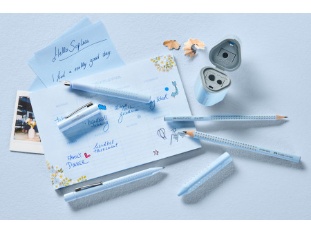 FABER-CASTELL Stylo plume GRIP 2010 Harmony, B, bleu ciel