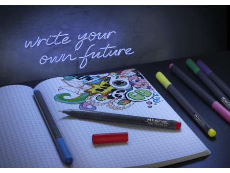 FABER-CASTELL Feutre fin GRIP FINEPEN, boîte de 15