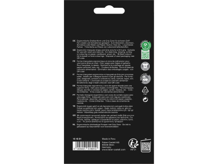 FABER-CASTELL Feutre fin GRIP FINEPEN, étui en carton de 10